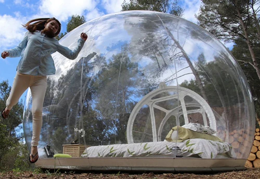 romantic bubble tent