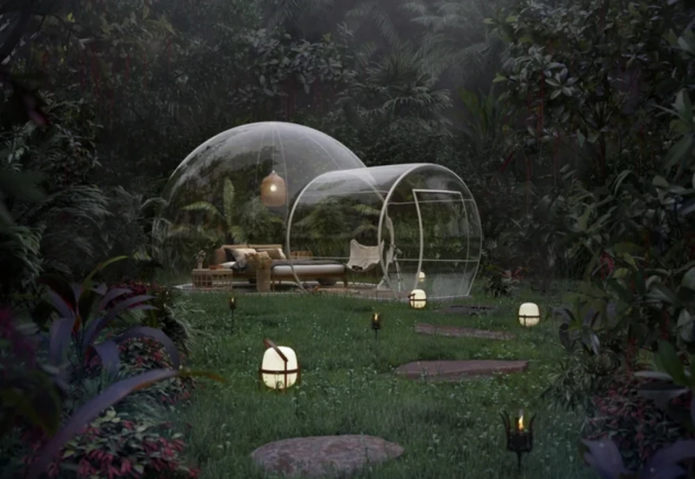 romantic bubble tent